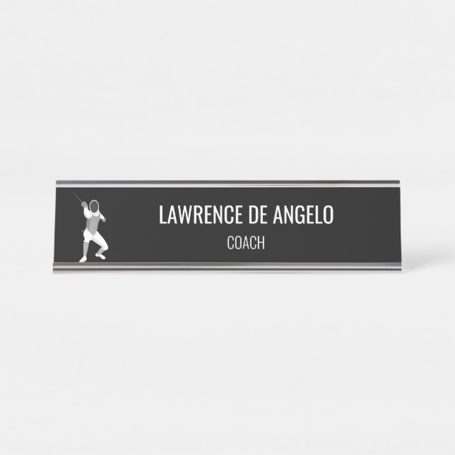 Placa De Mesa Esgrima (Frente)