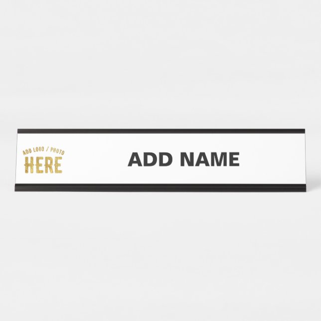 PLACA DE MESA ESTILO MODERNO PERSONALIZÁVEL BRANCO VERIFICADO MA (Frente)