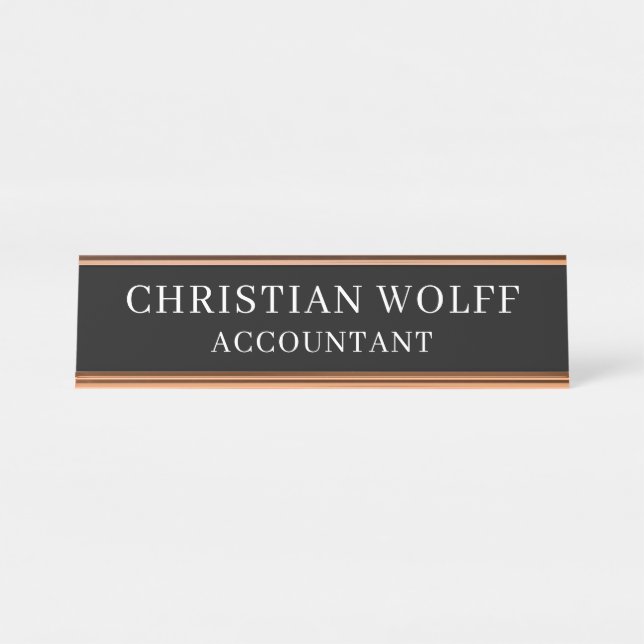 Placa De Mesa Executive Personalised  Plaque,Acrylic Office Sign (Frente)