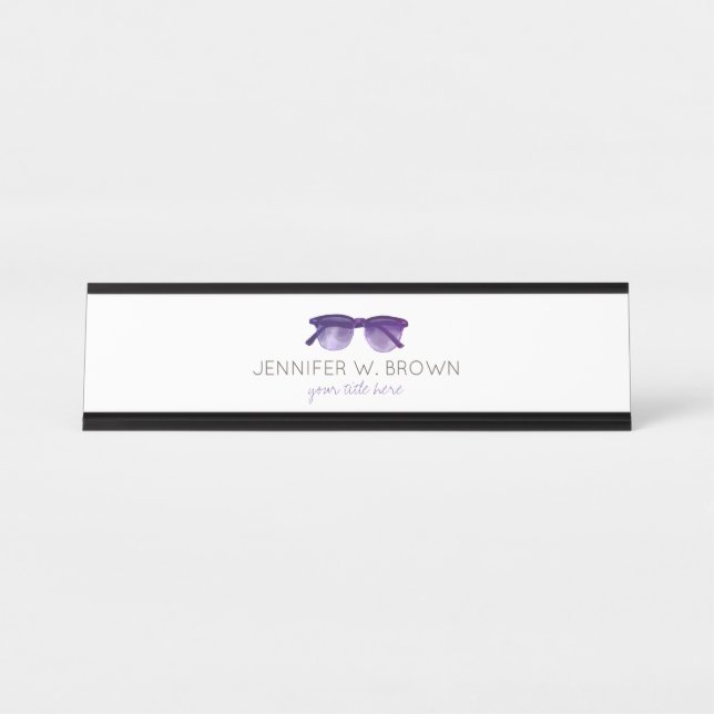 Placa De Mesa Eyewear Optometrist Eye Doctor  (Frente)