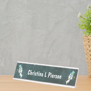 Placa De Mesa Fantasmas Elegantes em Chapéus de Cima Bengalas de