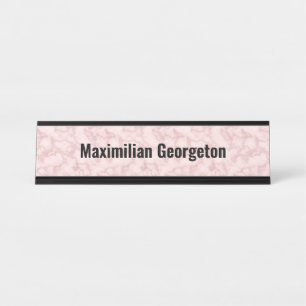 Placa De Mesa Faux Pink Marble para ela
