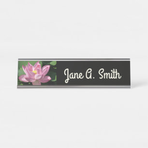 Placa De Mesa Flor de Lótus Rosa IV