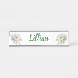 Placa De Mesa Floral Water Lily