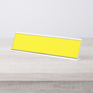 Placa De Mesa Formas de abstrato amarelo e laranja sobrepõem-se 