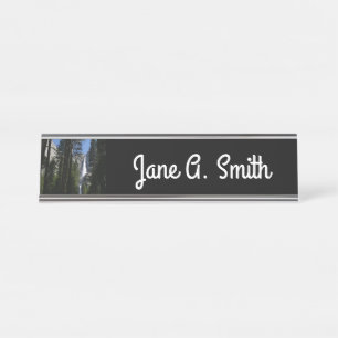 Placa De Mesa Fotografia de Yosemite Falls and Woods Landscape