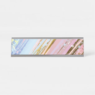 Placa De Mesa Fundo Rosa Texturizado