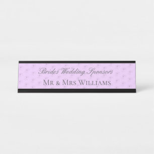 Placa De Mesa Funny Brides Parentes Nome de Casamento Plate