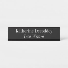 Placa De Mesa Funny Tech Wizard Black