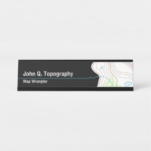 Placa De Mesa Geólogo, mapa topográfico do cartógrafo