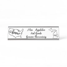 Home Line Art Personalizado dos EUA