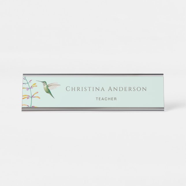 Placa De Mesa Hummingbird   (Frente)