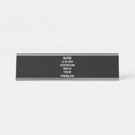 Placa De Mesa Humor Sarcástico de Escritório Claro, Deixe-me Lar