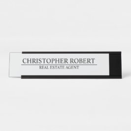 Placa De Mesa Imóvel Simples