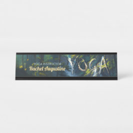 Placa De Mesa Instrutor de Meditação de Texto Oculto do Chic For