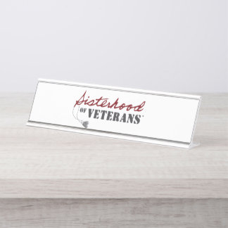 Placa De Mesa Irmãs do Orgulho Militar dos Veteranos Design