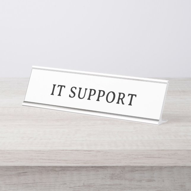 Placa De Mesa IT SUPPORT | Professional Modern (Frente)