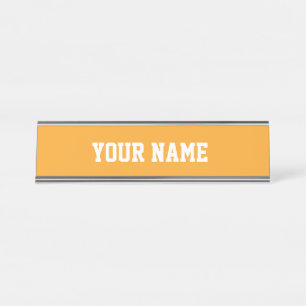 Placa De Mesa Laranja e branco