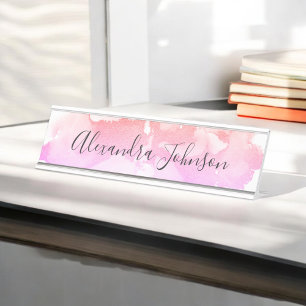 Placa De Mesa Lavagem roxa e cor-de-rosa da folha feminino