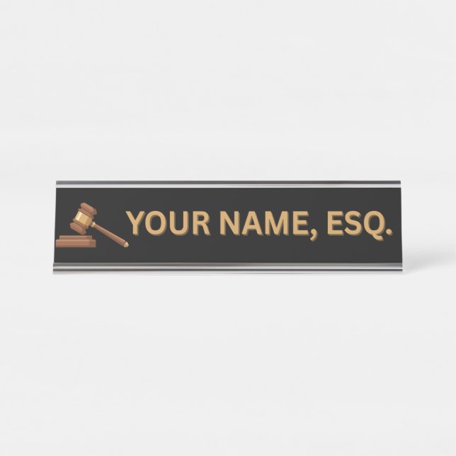 Placa De Mesa Lawyers Gift Desk Name Plate (Frente)