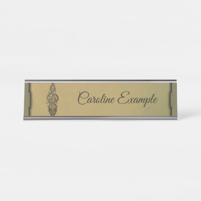 Placa De Mesa Limpeza de ornamentado (Frente)