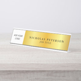 Placa De Mesa Logotipo da empresa executiva profissional de grad