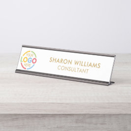 Placa De Mesa Logotipo de empresa personalizado de Na moda elega