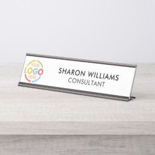Placa De Mesa Logotipo de empresa personalizado Elegante Na moda
