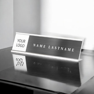 Placa De Mesa Logotipo personalizado Black Professional