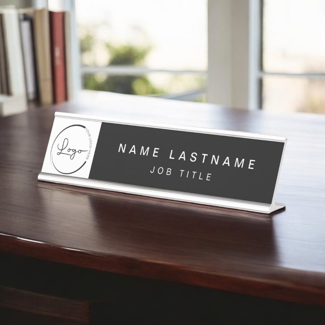 Placa De Mesa Logotipo personalizado Black Professional (Criador carregado)