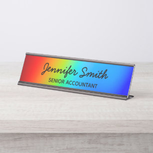 Placa De Mesa Macro Photo Holographic Rainbow Ombre