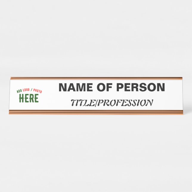 PLACA DE MESA MARCA VERIFICADA BRANCA PERSONALIZÁVEL MODERNA (Frente)