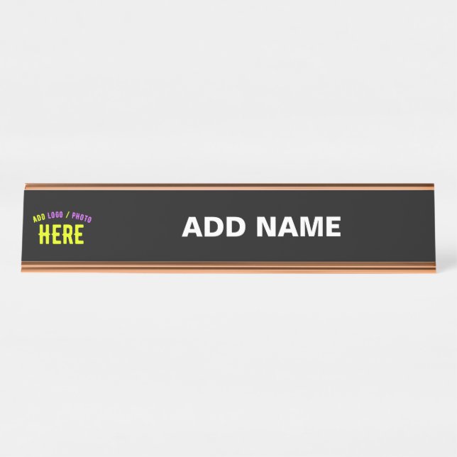 PLACA DE MESA MARCA VERIFICADA BRANCA PERSONALIZÁVEL MODERNA (Frente)