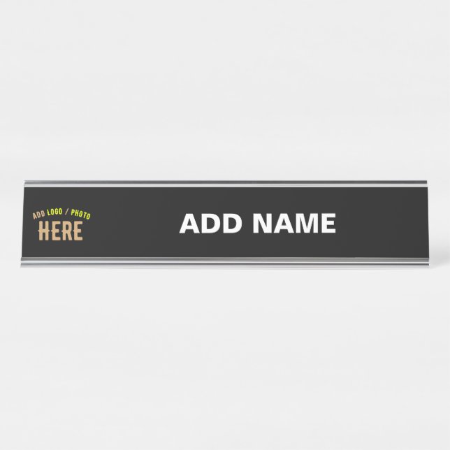 PLACA DE MESA MARCA VERIFICADA BRANCA PERSONALIZÁVEL MODERNA (Frente)