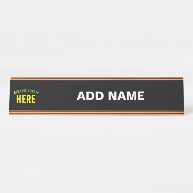PLACA DE MESA MARCA VERIFICADA BRANCA PERSONALIZÁVEL MODERNA (Frente)