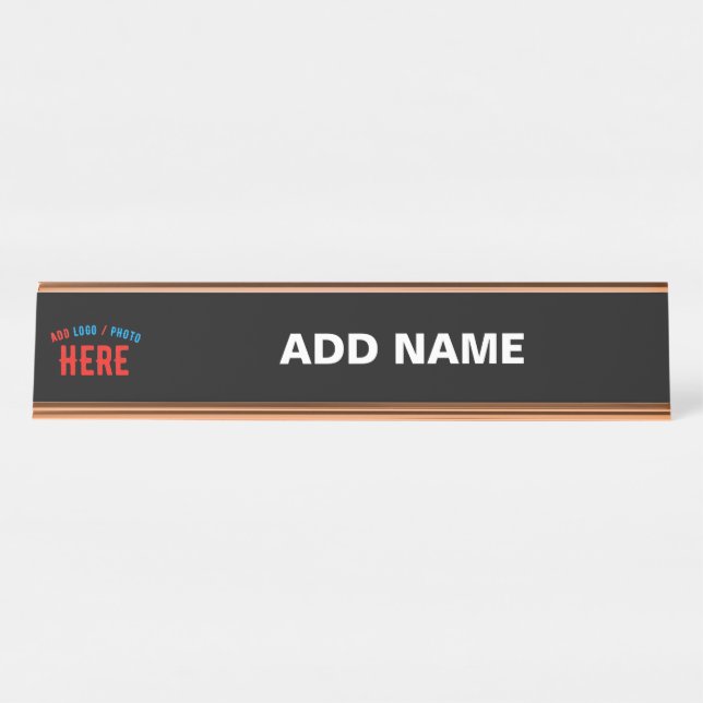 PLACA DE MESA MARCA VERIFICADA BRANCA PERSONALIZÁVEL MODERNA (Frente)