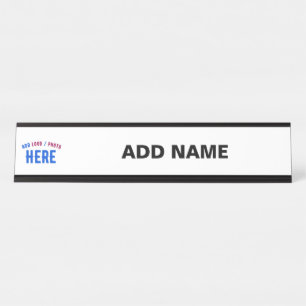 PLACA DE MESA MARCA VERIFICADA BRANCA PERSONALIZÁVEL MODERNA
