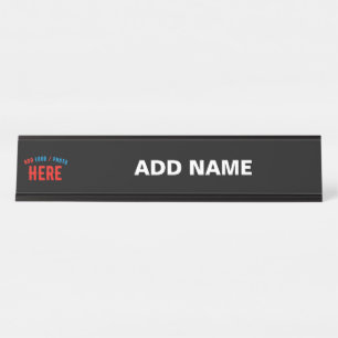 PLACA DE MESA MARCA VERIFICADA BRANCA PERSONALIZÁVEL MODERNA