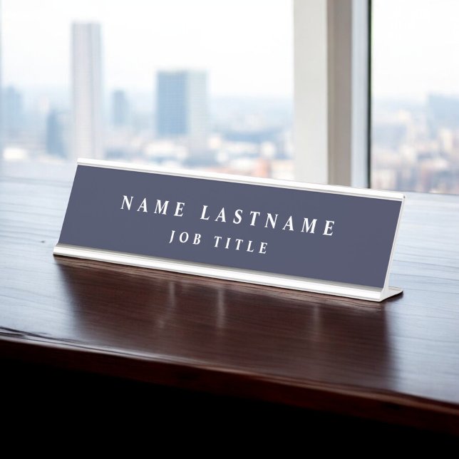 Placa De Mesa Marinho Azul White Modern Elegant Professional Cla (Criador carregado)