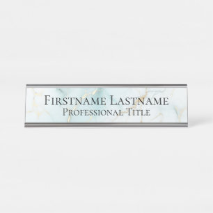 Placa De Mesa Mármore Acrílico Moderno Elegante Personalizado