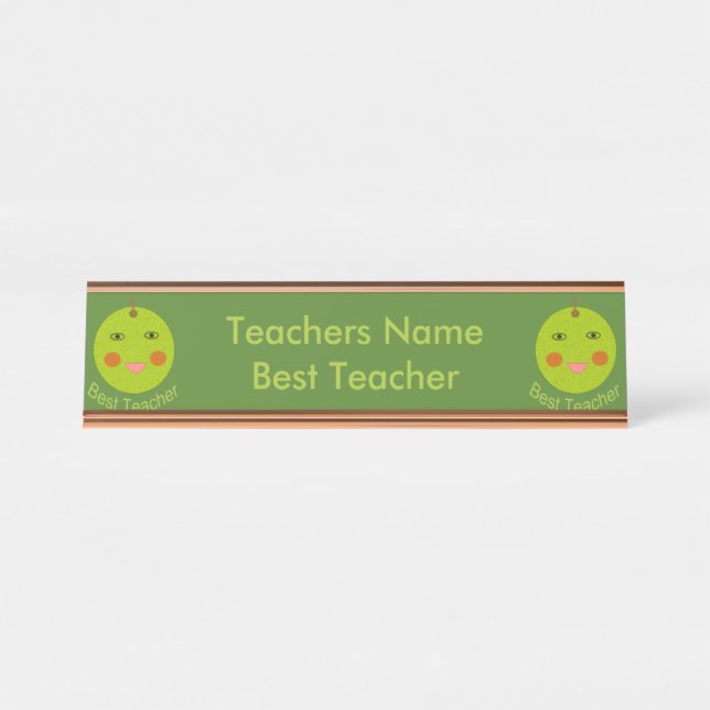 Placa De Mesa Melhor Professor Sinal de Mesa Personalizada da Ap (Frente)