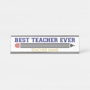 Placa De Mesa Melhor Professora Personalizada De Todos Os tempos
