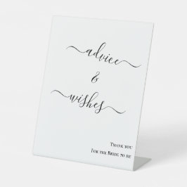 Placa de mesa Minimalist Bride to Be