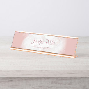 Placa De Mesa Modelo brilhante de mármore branco Dourado Rosa