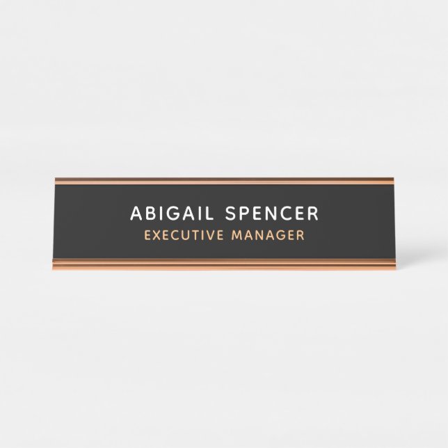 Placa De Mesa Modern Plain Classy Professional (Frente)