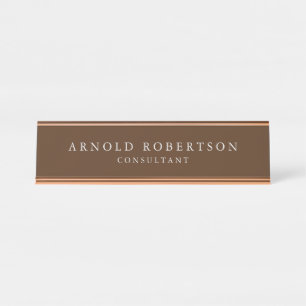 Placa De Mesa Moderno minimalista Na moda Brown Professional