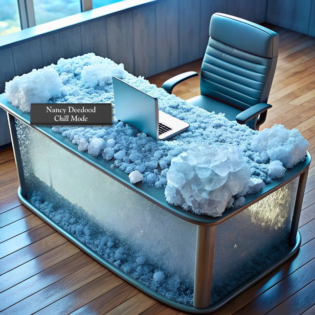 Placa De Mesa Modo Enchido Preto Engraçado (Criador carregado)