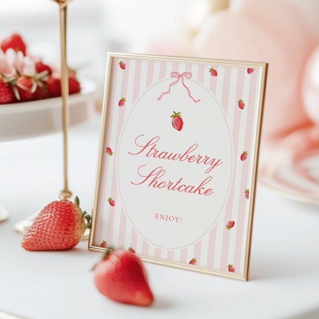 Placa de Mesa Morango Shortcake Poster (Criador carregado)