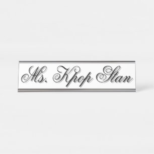 Placa De Mesa MS. Kpop Stan