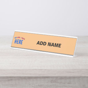 PLACA DE MESA NA MODA MODERNO PERSONALIDADE PEACH ORANGE VERIFIC